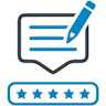 Approval and feedback icon